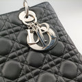 Lady Dior Black lambskin 08-MA-1120レディディオール ブラック ラムスキン 08-MA-1120