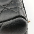 Lady Dior Black lambskin 08-MA-1120レディディオール ブラック ラムスキン 08-MA-1120