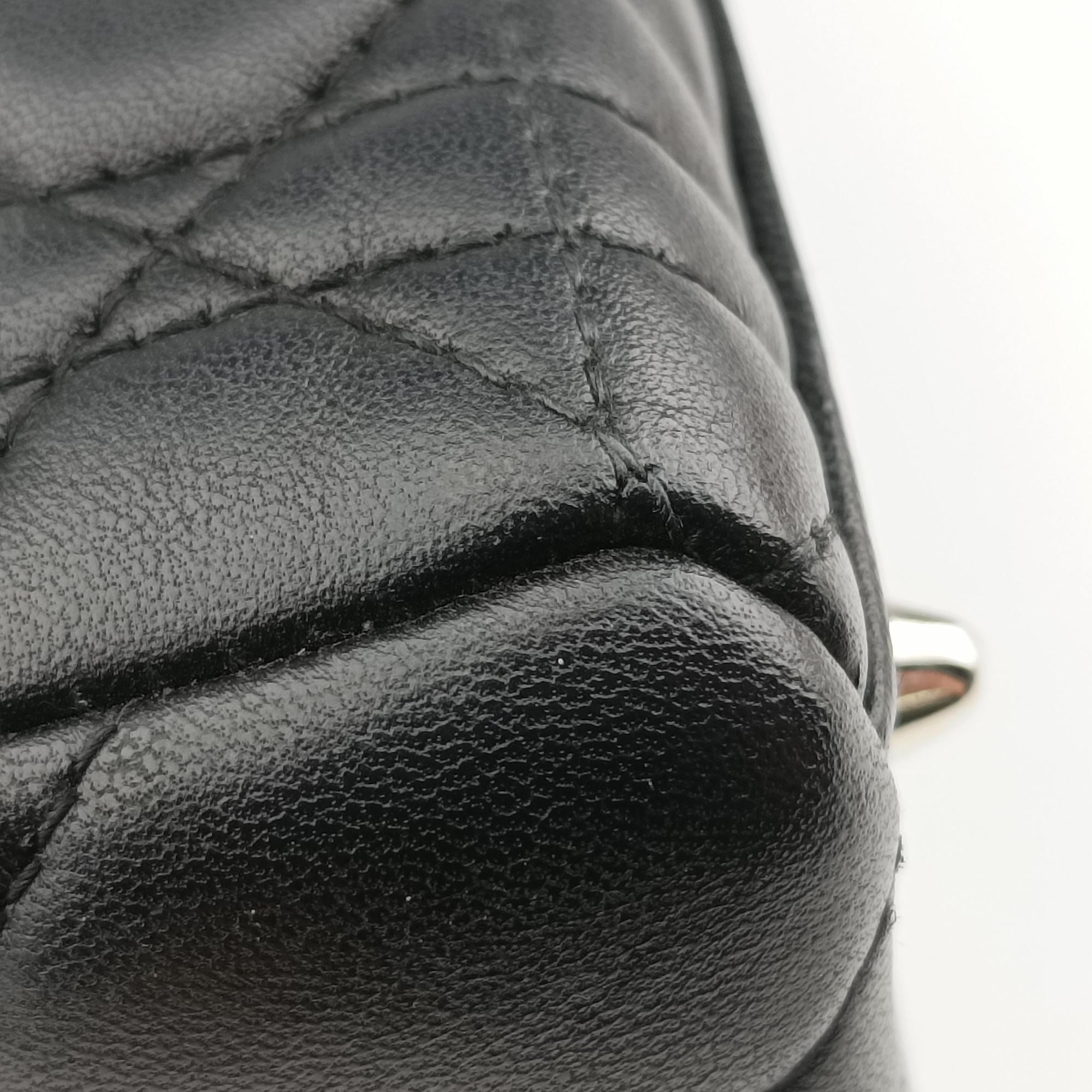 Lady Dior Black lambskin 08-MA-1120レディディオール ブラック ラムスキン 08-MA-1120