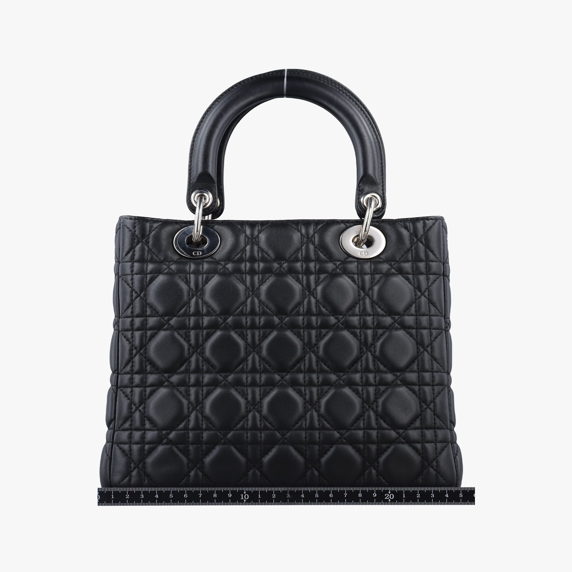 Lady Dior Black lambskin 08-MA-1120レディディオール ブラック ラムスキン 08-MA-1120