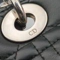 Lady Dior Black lambskin 08-MA-1120レディディオール ブラック ラムスキン 08-MA-1120