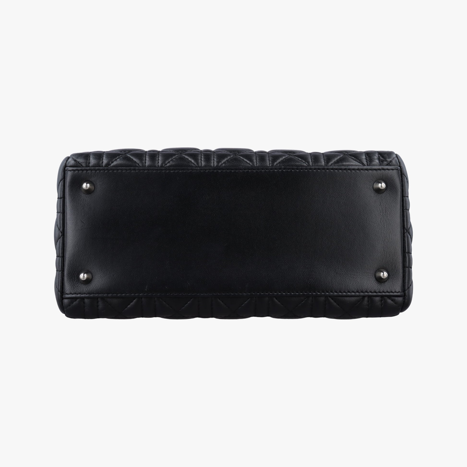 Lady Dior Black lambskin 08-MA-1120レディディオール ブラック ラムスキン 08-MA-1120