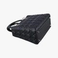 Lady Dior Black lambskin 08-MA-1120レディディオール ブラック ラムスキン 08-MA-1120