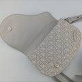 Saddle White Jacquard × Leather 19-BO-1109サドルバッグ ホワイト ジャガード×レザー 19-BO-1109