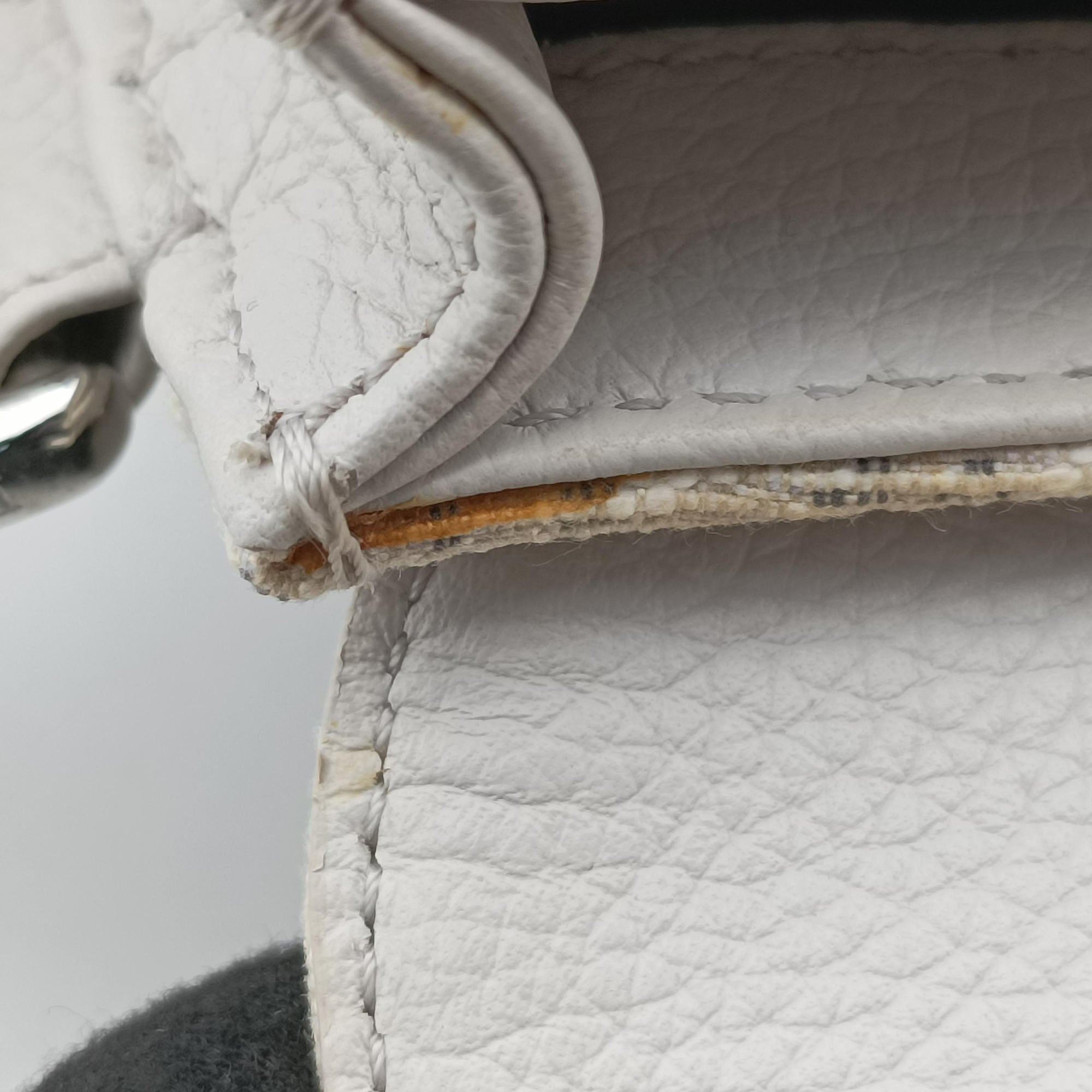 Saddle White Jacquard × Leather 19-BO-1109サドルバッグ ホワイト ジャガード×レザー 19-BO-1109