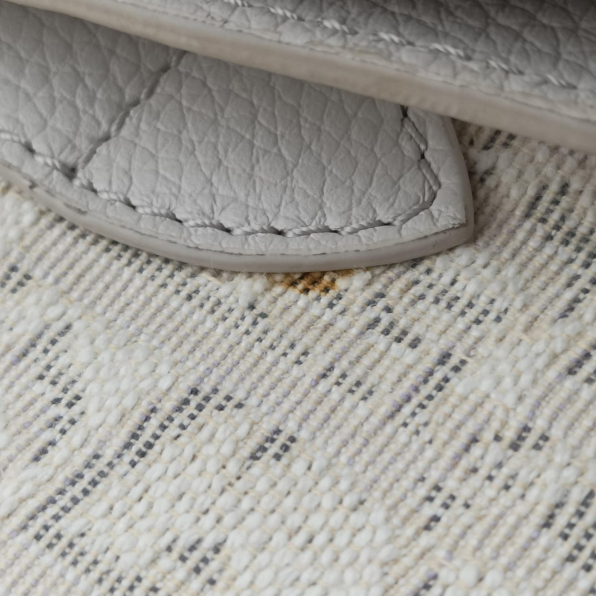 Saddle White Jacquard × Leather 19-BO-1109サドルバッグ ホワイト ジャガード×レザー 19-BO-1109