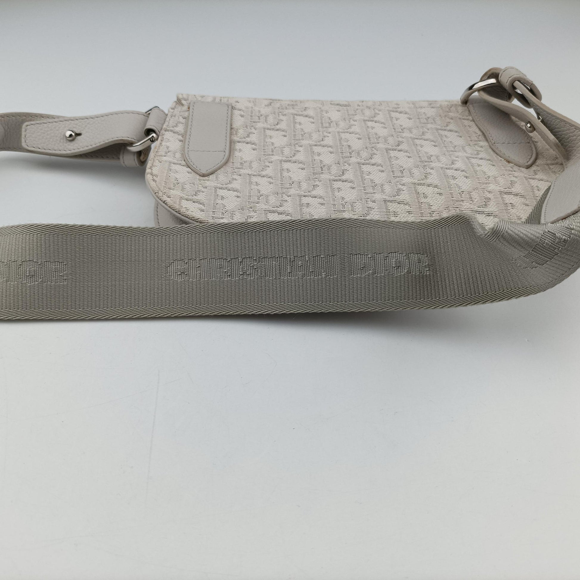 Saddle White Jacquard × Leather 19-BO-1109サドルバッグ ホワイト ジャガード×レザー 19-BO-1109