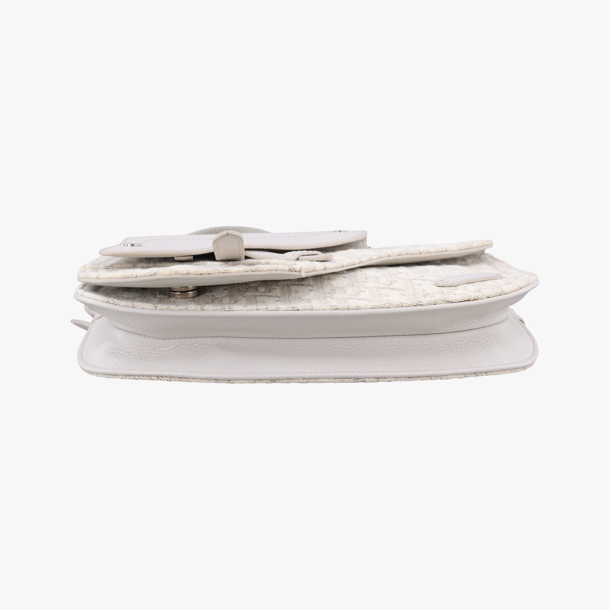 Saddle White Jacquard × Leather 19-BO-1109サドルバッグ ホワイト ジャガード×レザー 19-BO-1109