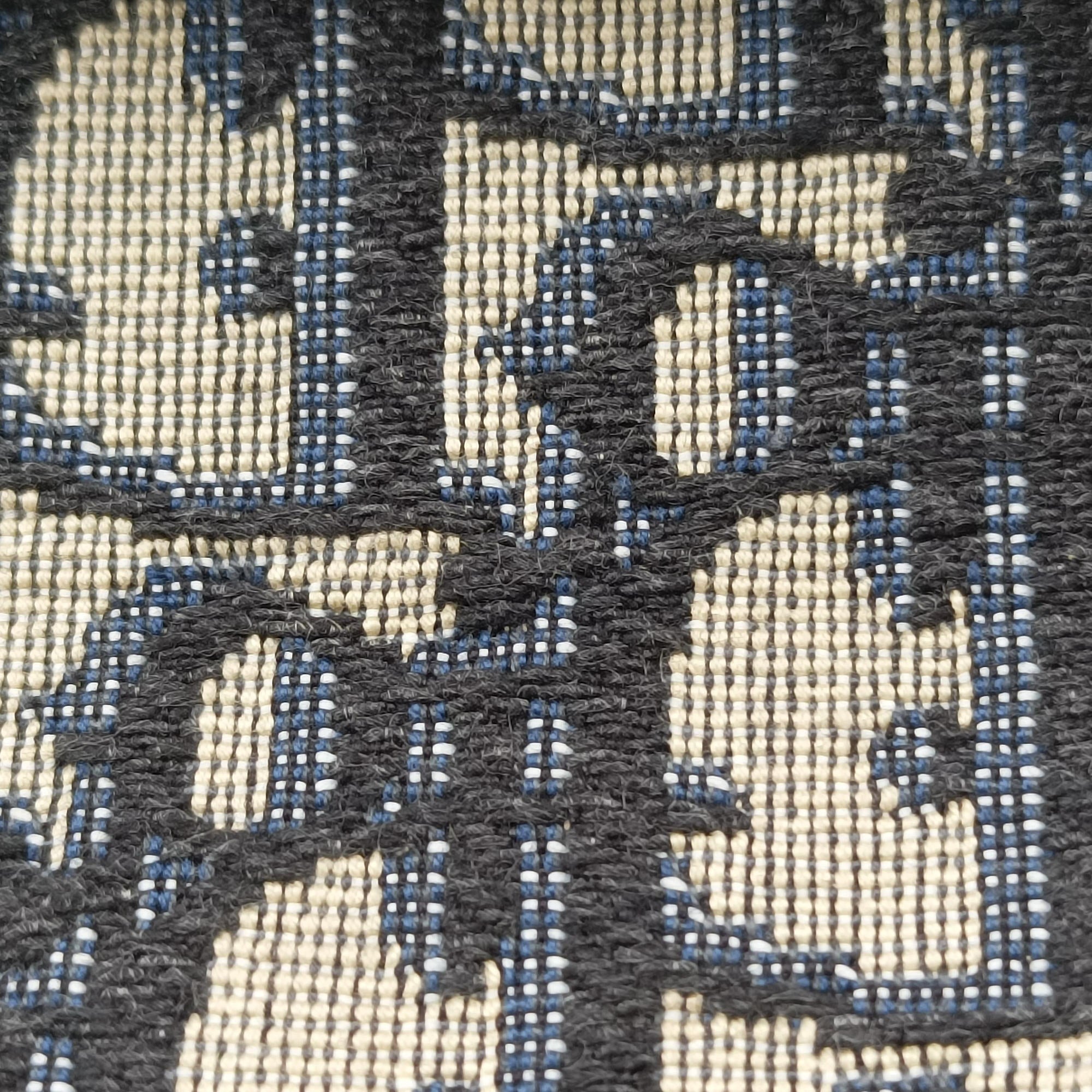 Saddle Navy Jacquard×Leather 50-MA-0149サドル ネイビー ジャガード×レザー 50-MA-0149