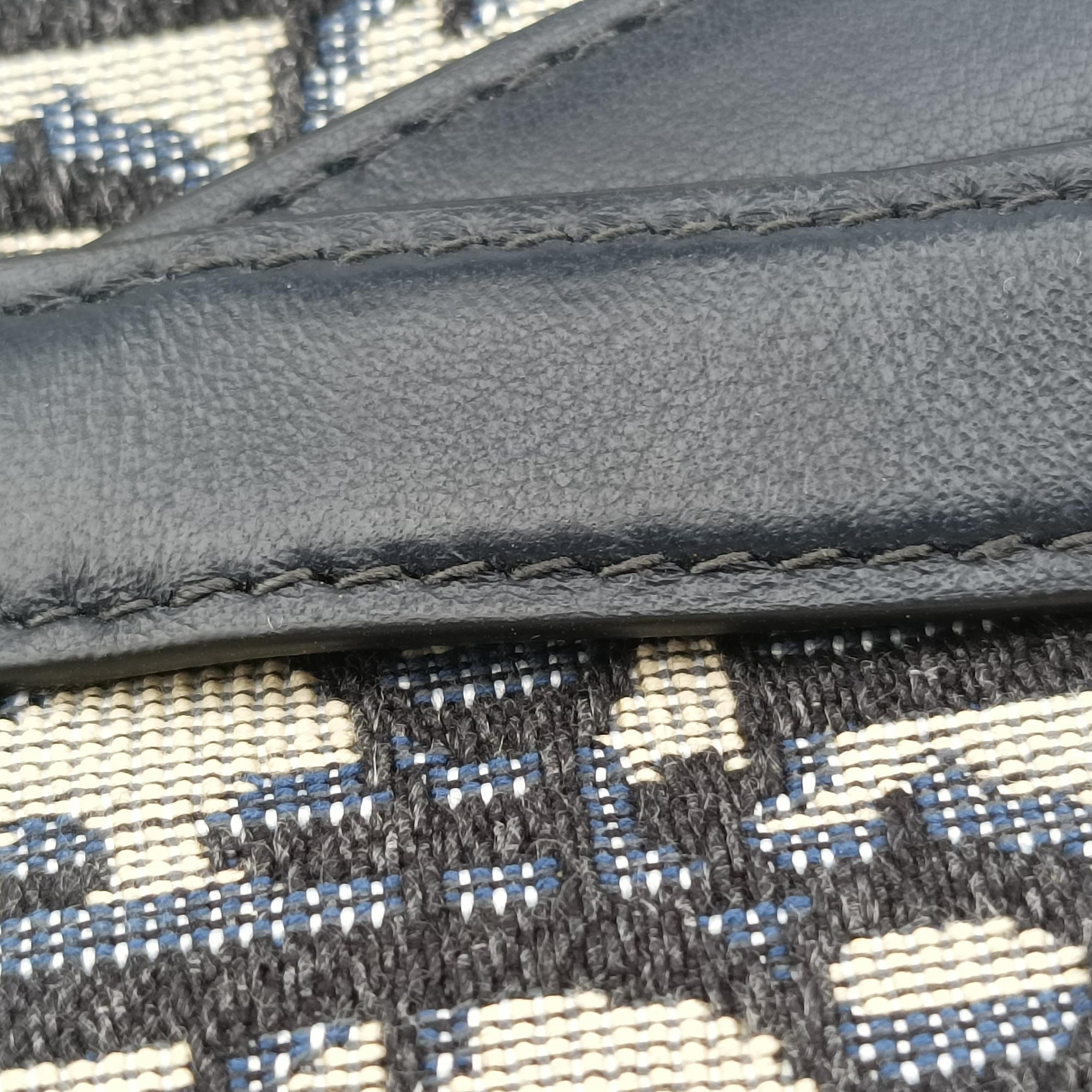 Saddle Navy Jacquard×Leather 50-MA-0149サドル ネイビー ジャガード×レザー 50-MA-0149