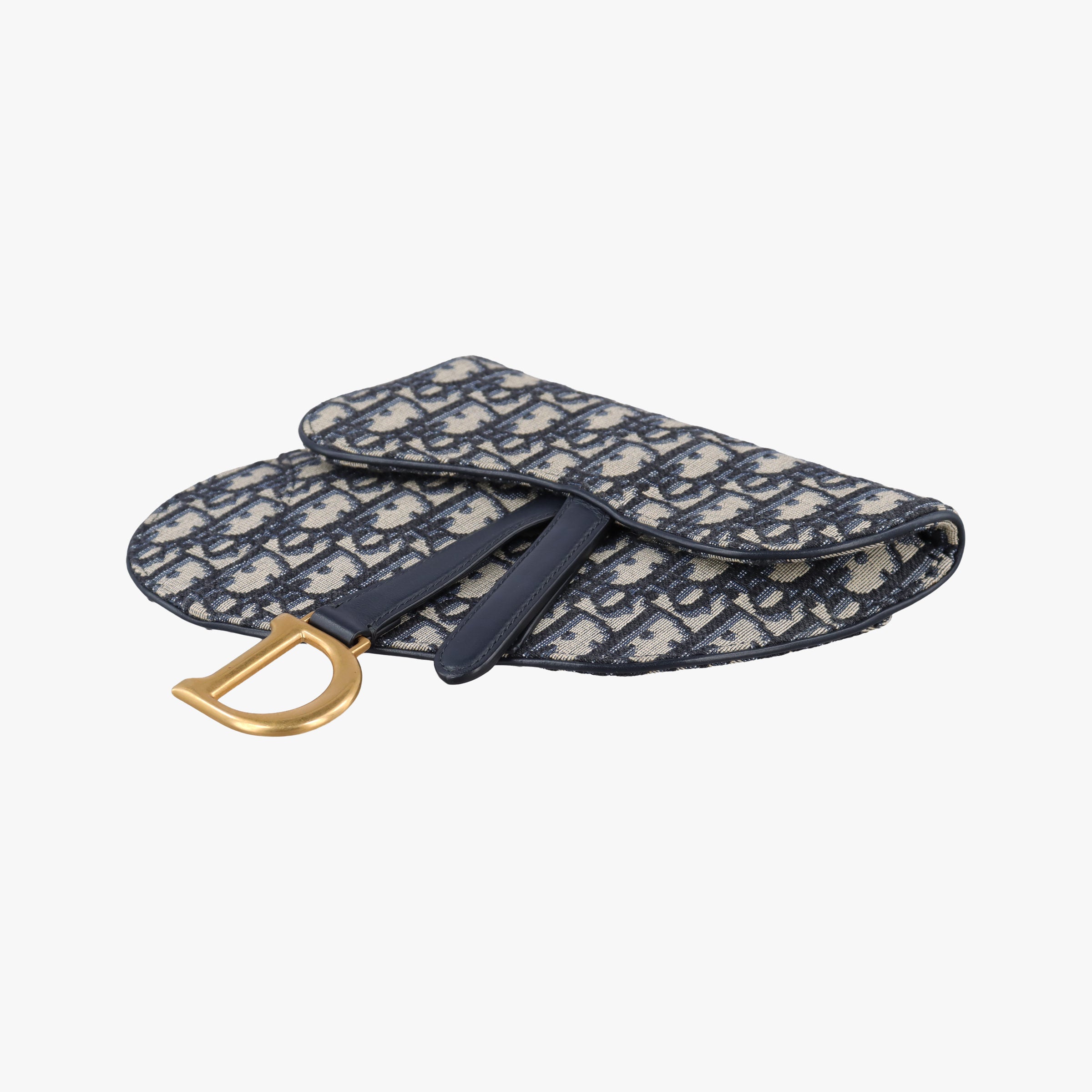 Saddle Navy Jacquard×Leather 50-MA-0149サドル ネイビー ジャガード×レザー 50-MA-0149