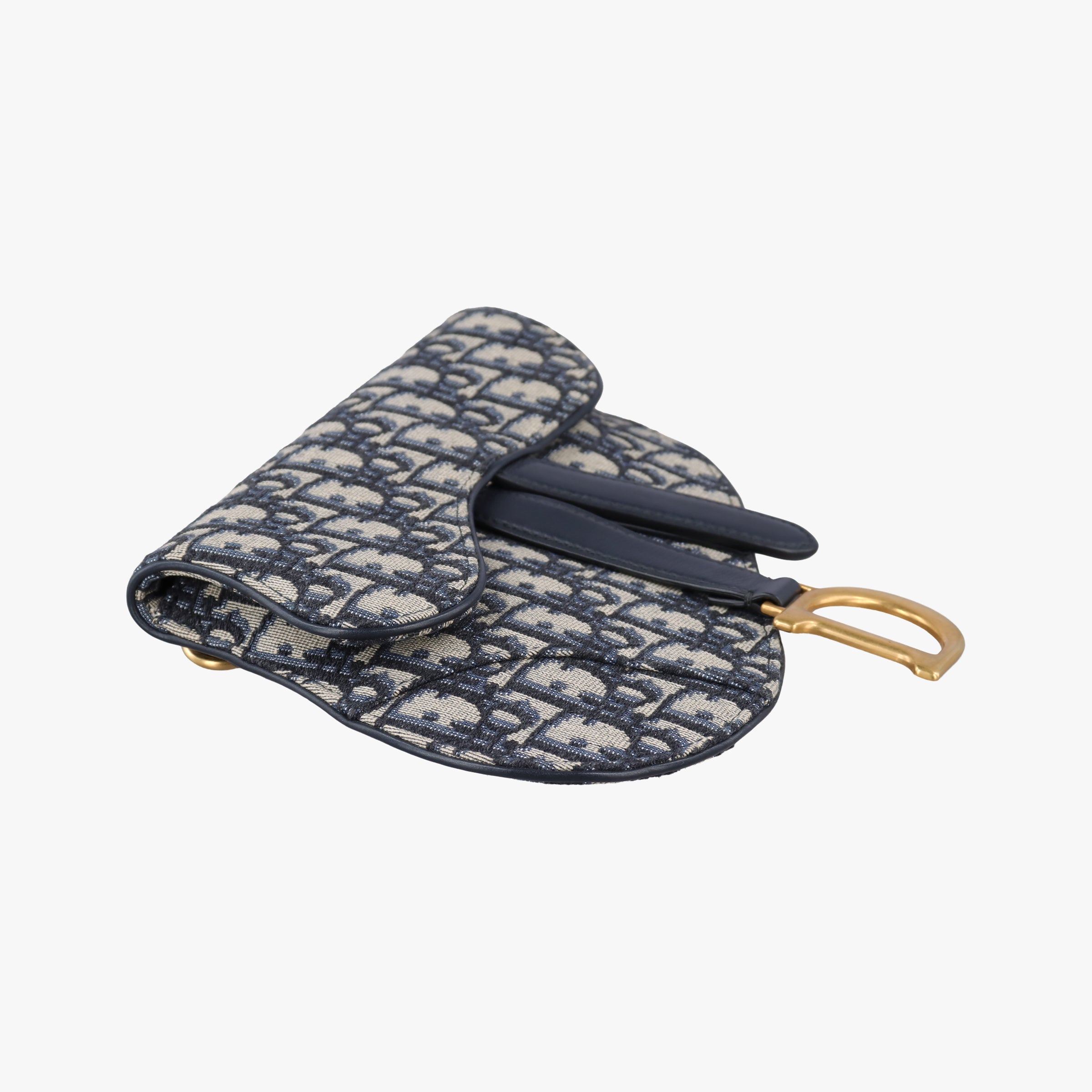 Saddle Navy Jacquard×Leather 50-MA-0149サドル ネイビー ジャガード×レザー 50-MA-0149