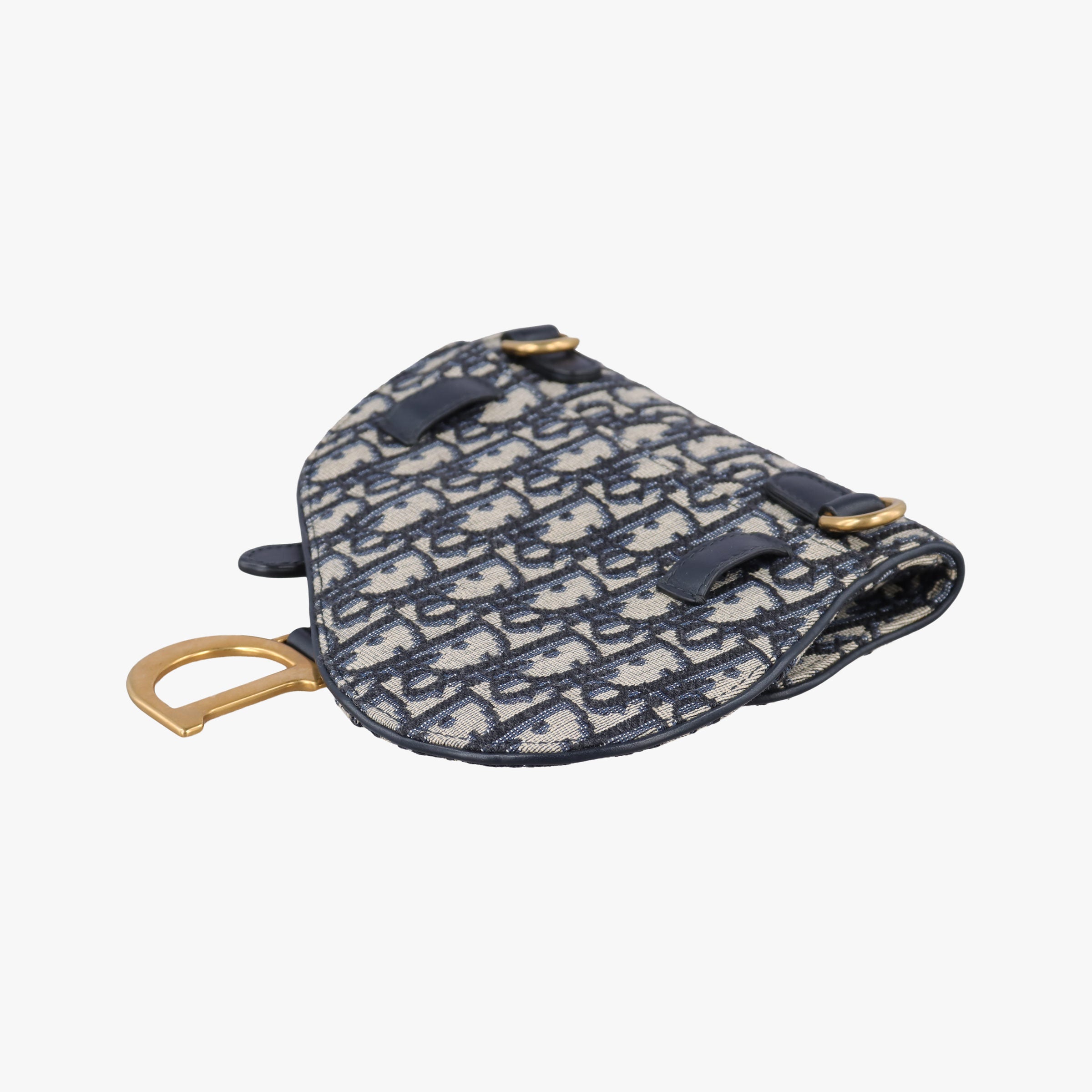 Saddle Navy Jacquard×Leather 50-MA-0149サドル ネイビー ジャガード×レザー 50-MA-0149