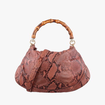 Bamboo Pink snakeskin 169961 I0138586バンブー ピンク ヘビ革 169961 I0138586