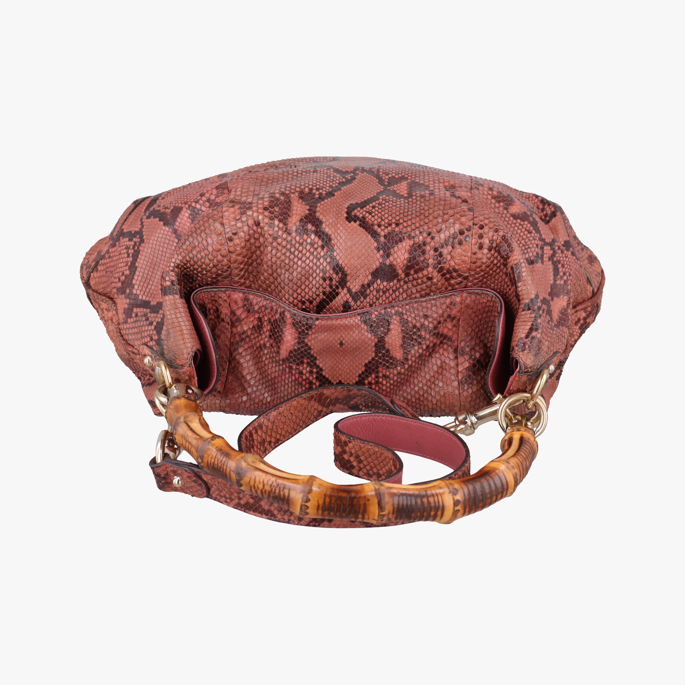 Bamboo Pink snakeskin 169961 I0138586バンブー ピンク ヘビ革 169961 I0138586