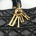 Lady Dior Black lambskin 01-BO-0147レディディオール ブラック ラムスキン 01-BO-0147