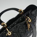 Lady Dior Black lambskin 01-BO-0147レディディオール ブラック ラムスキン 01-BO-0147