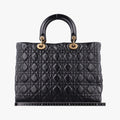 Lady Dior Black lambskin 01-BO-0147レディディオール ブラック ラムスキン 01-BO-0147