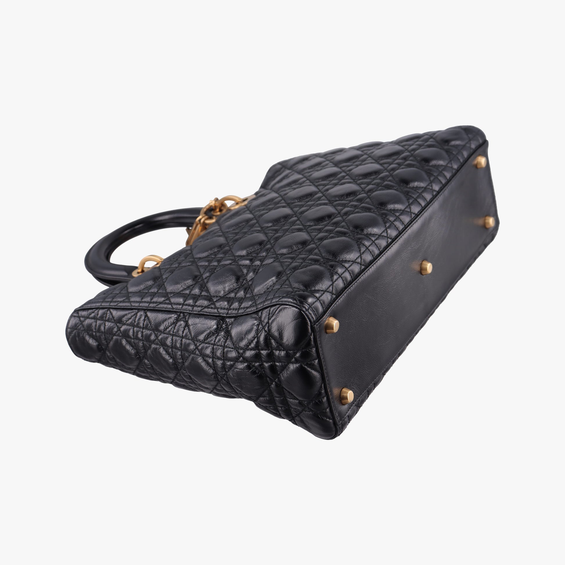 Lady Dior Black lambskin 01-BO-0147レディディオール ブラック ラムスキン 01-BO-0147