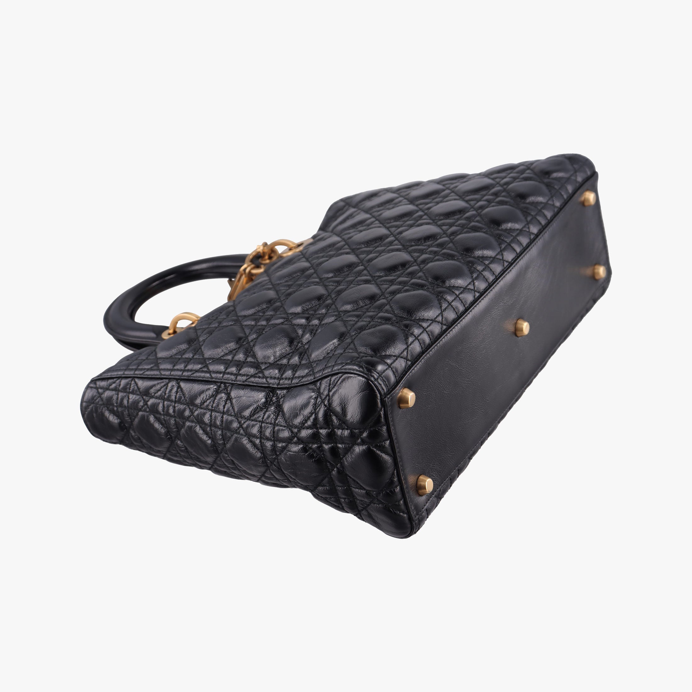 Lady Dior Black lambskin 01-BO-0147レディディオール ブラック ラムスキン 01-BO-0147