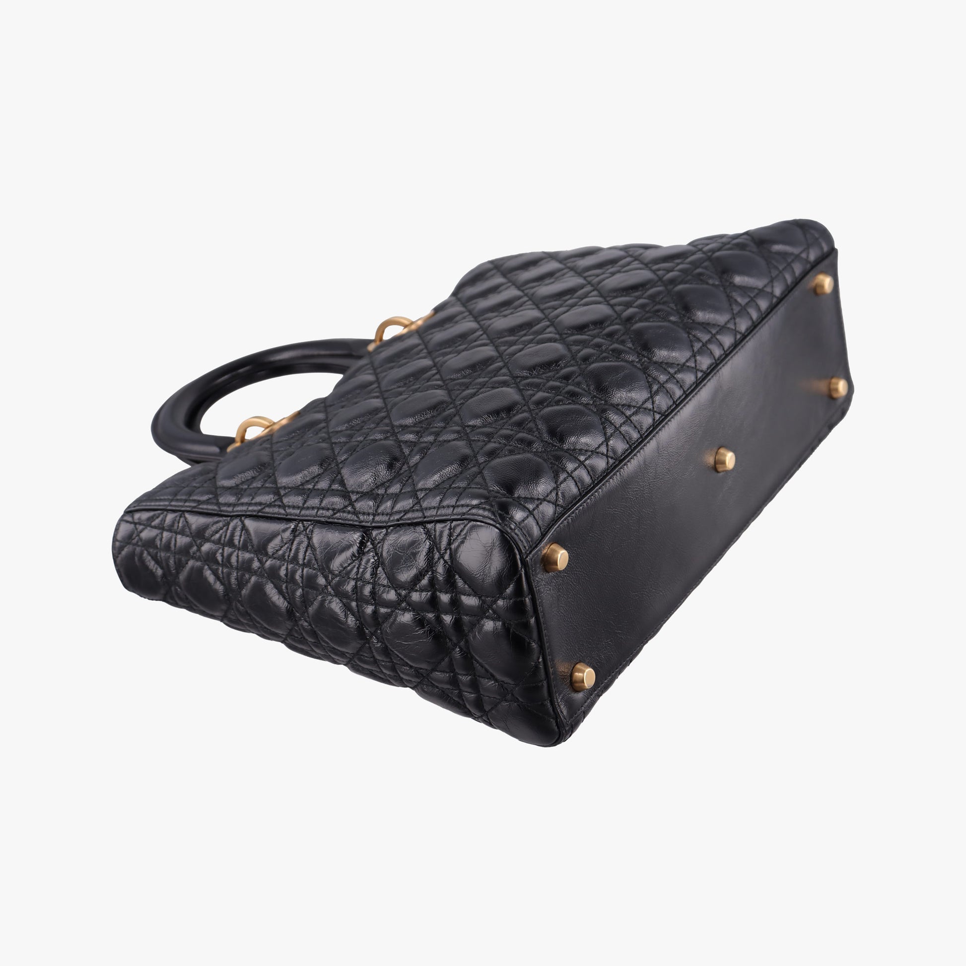 Lady Dior Black lambskin 01-BO-0147レディディオール ブラック ラムスキン 01-BO-0147