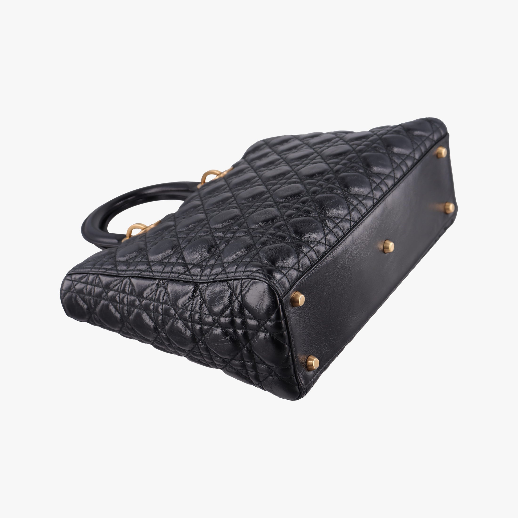 Lady Dior Black lambskin 01-BO-0147レディディオール ブラック ラムスキン 01-BO-0147