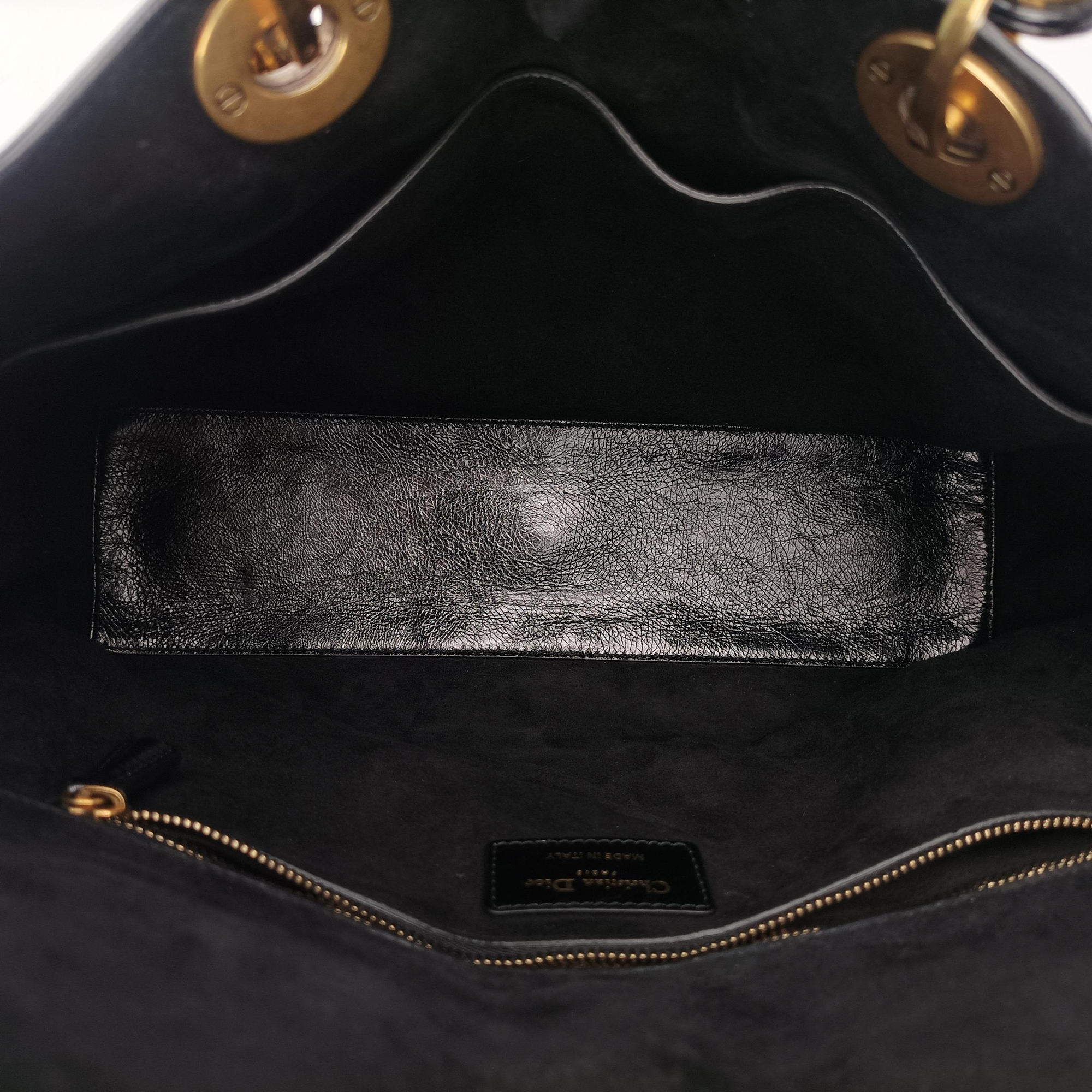 Lady Dior Black lambskin 01-BO-0147レディディオール ブラック ラムスキン 01-BO-0147