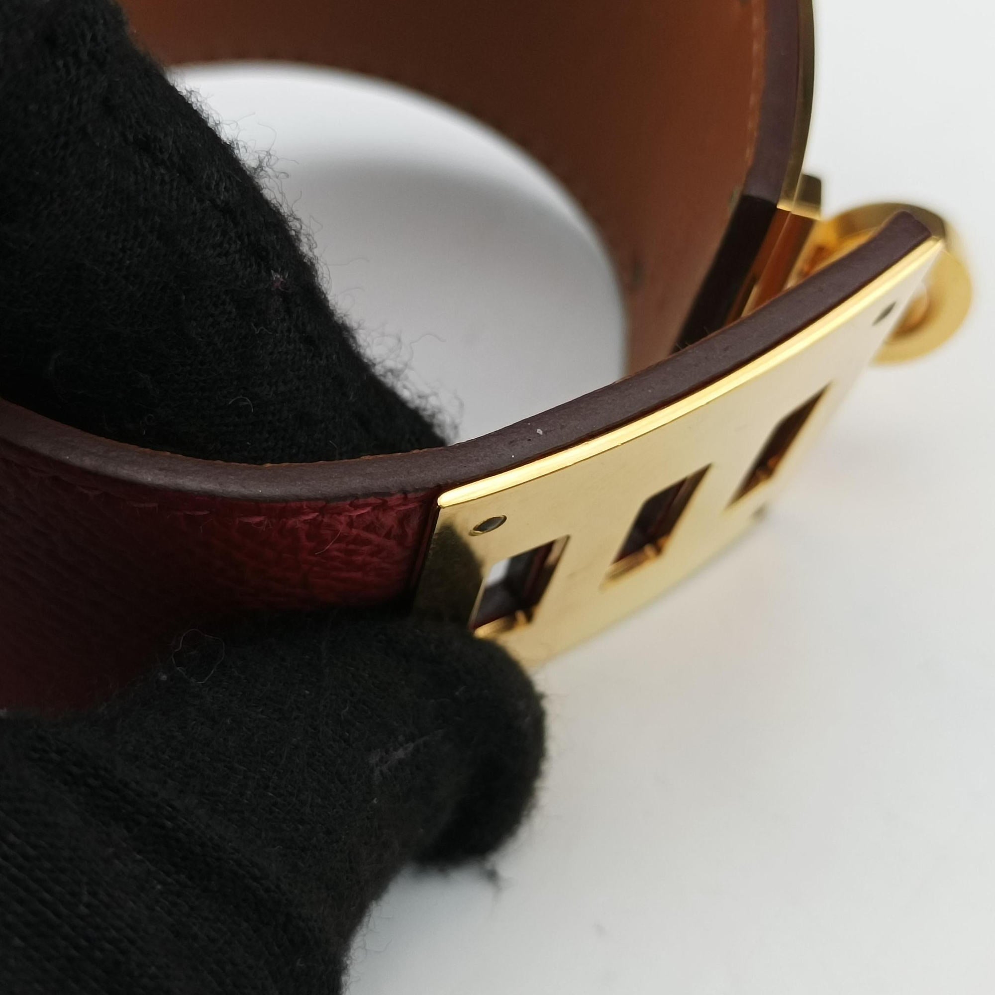 Kelly Style Lock Red×golden Leather × GP N□Q 40ケリー スタイル ロック レッド×ゴールド レザー×GP N□Q 40