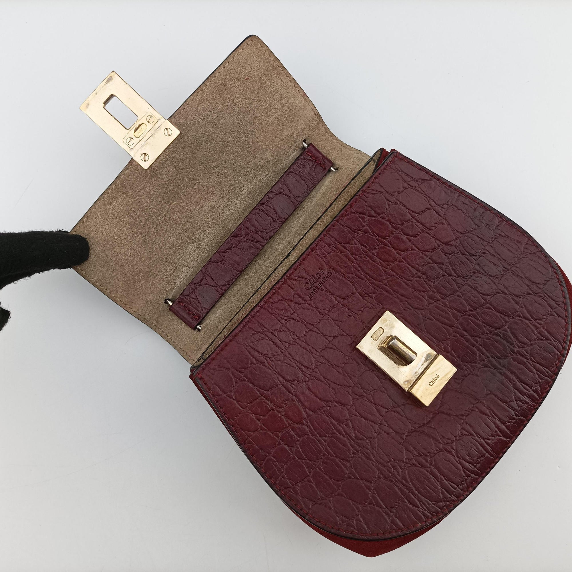 DREW Burgundy Leather x Suede 01 16 70 65 6ドリュー ワインレッド レザー x スエード 01 16 70 65 6