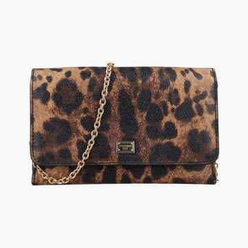Dauphine Leopard Brown Coated Canvas レオパード ヒョウ柄 ブラウン コーティングキャンバス 