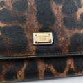 Dauphine Leopard Brown Coated Canvas レオパード ヒョウ柄 ブラウン コーティングキャンバス 