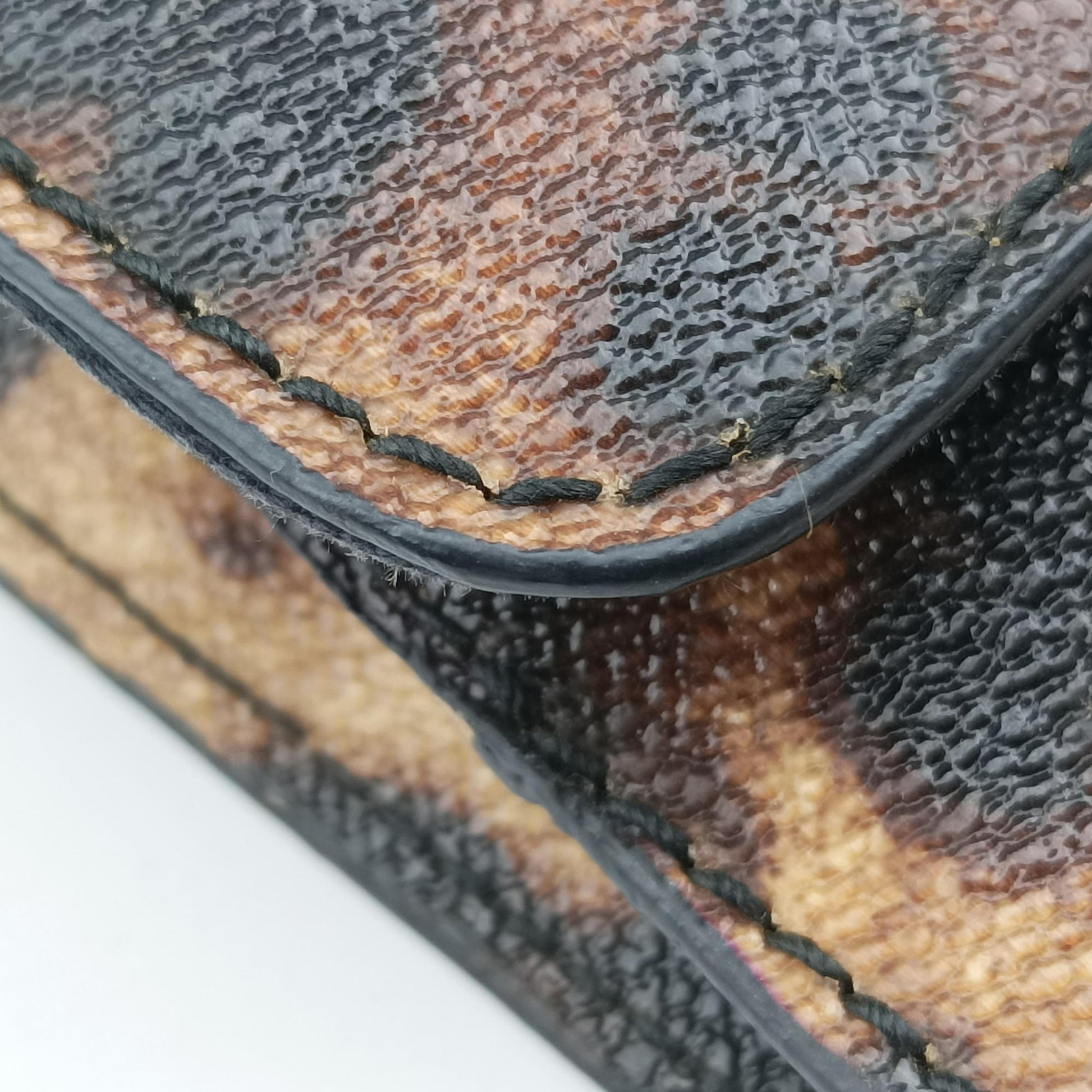 Dauphine Leopard Brown Coated Canvas レオパード ヒョウ柄 ブラウン コーティングキャンバス 