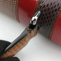 Rosalia Brown × Red Lizard-Embossed Leather × Patent 50ロザリア ブラウン × レッド リザード型押しレザー × パテント 50