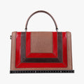 Rosalia Brown × Red Lizard-Embossed Leather × Patent 50ロザリア ブラウン × レッド リザード型押しレザー × パテント 50