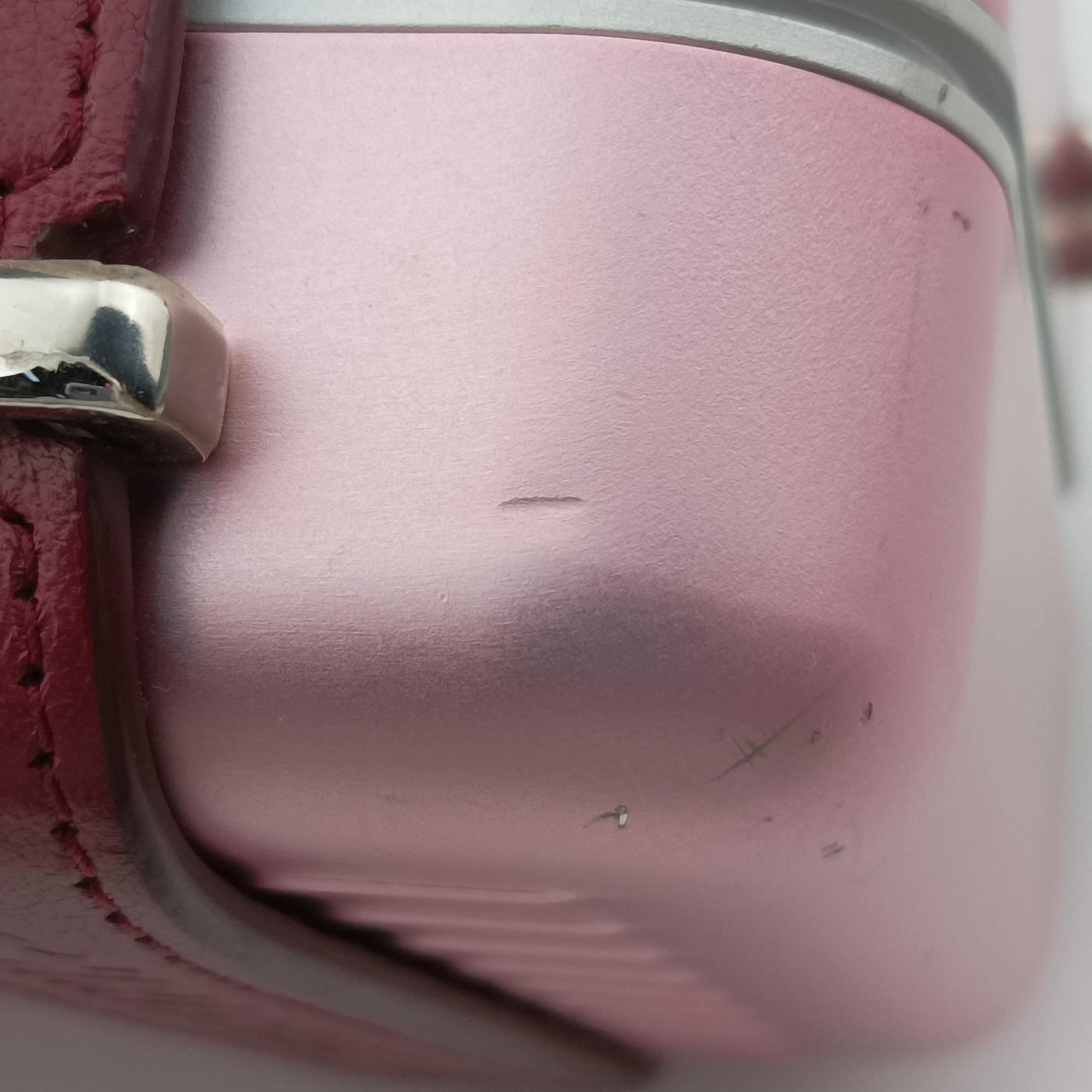 Rimowa Collaboration Pink×red Aluminum×Leather 25-BO-1129リモワコラボ ピンク×レッド アルミニウム×レザー 25-BO-1129