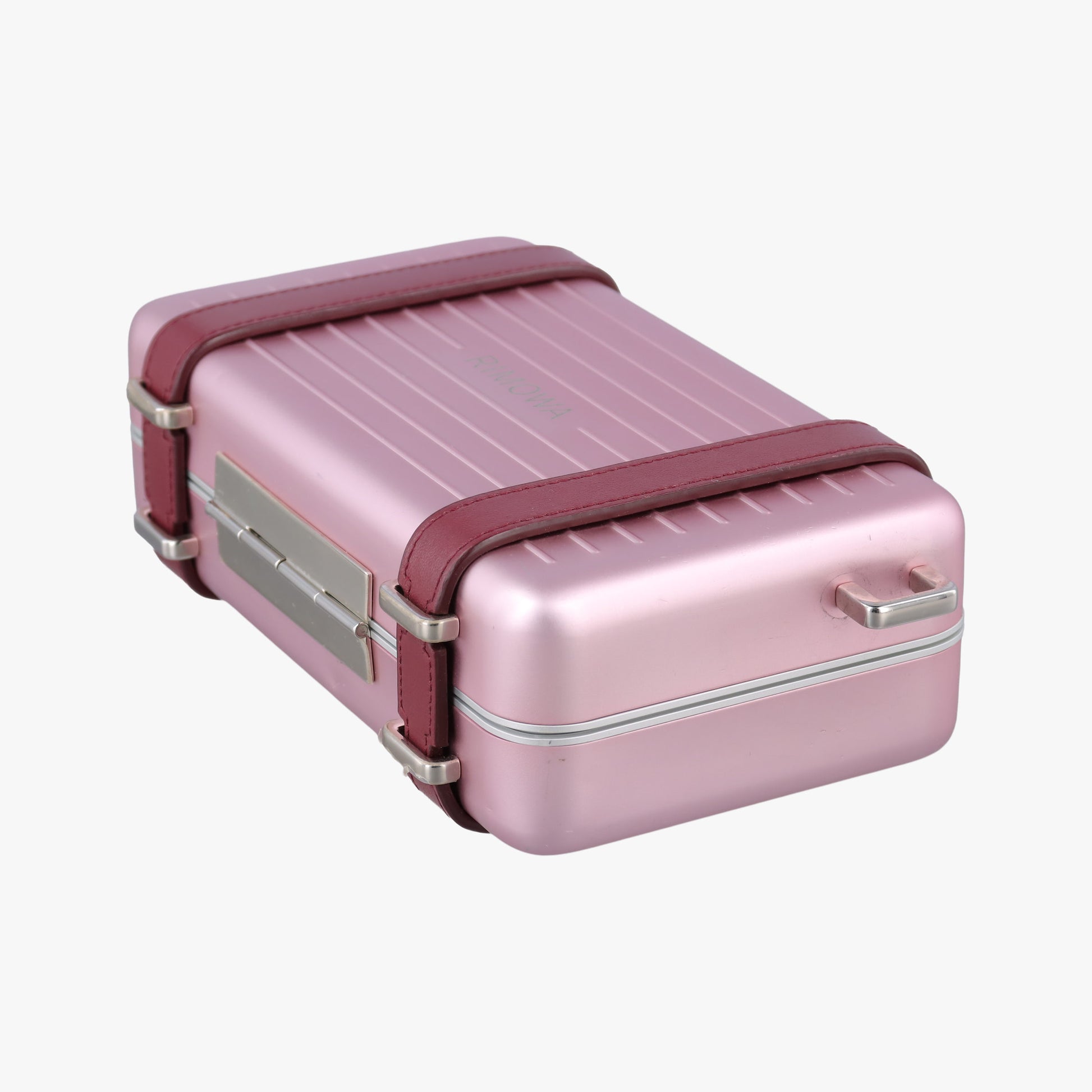 Rimowa Collaboration Pink×red Aluminum×Leather 25-BO-1129リモワコラボ ピンク×レッド アルミニウム×レザー 25-BO-1129
