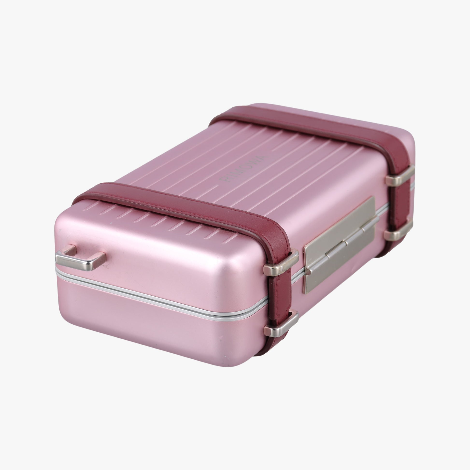 Rimowa Collaboration Pink×red Aluminum×Leather 25-BO-1129リモワコラボ ピンク×レッド アルミニウム×レザー 25-BO-1129