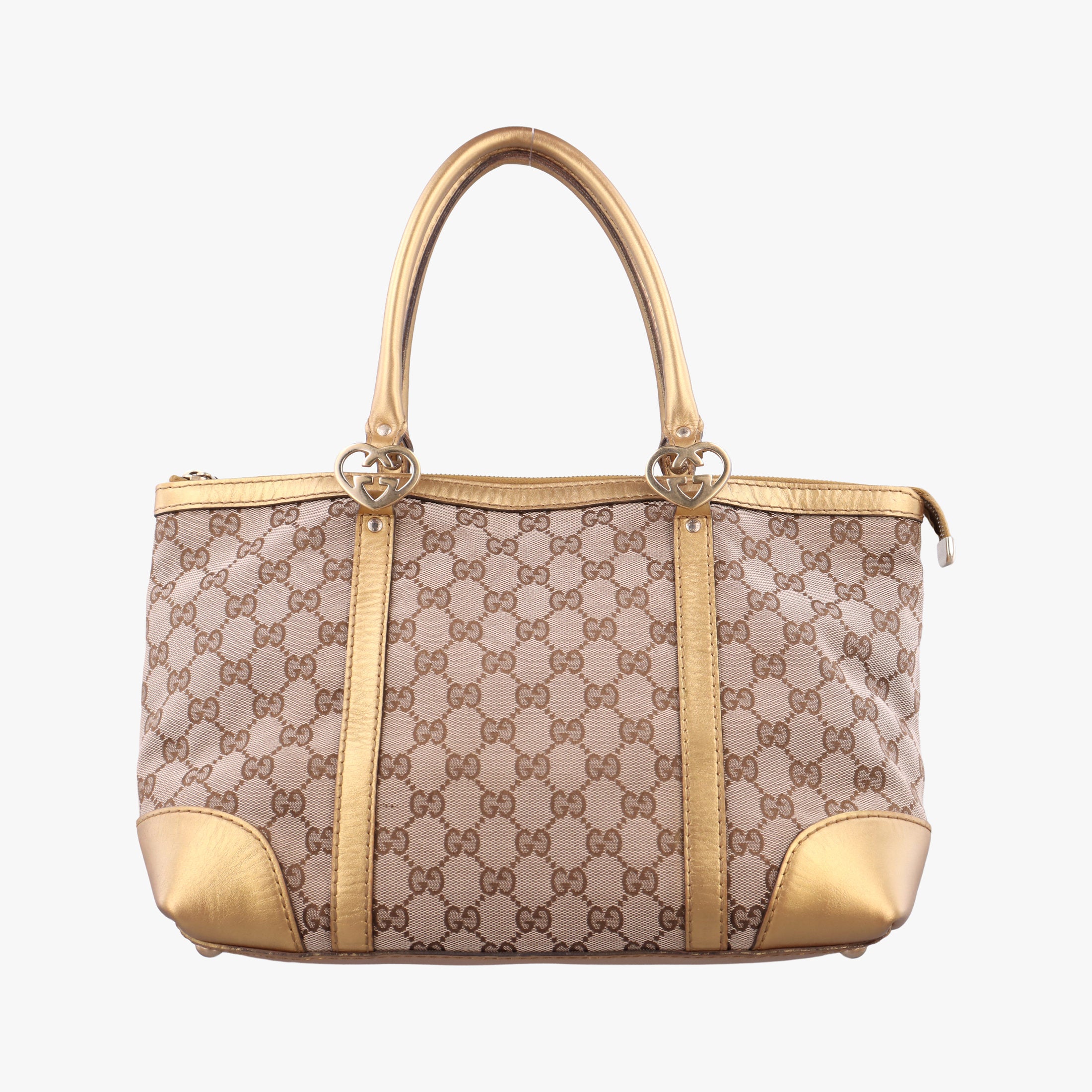 Lovely Gold × Beige × Brown GG canvas×leather 257069 F9246895ラブリー ゴールド × ベージュ × ブラウン GG キャンバス×レザー 257069 F9246895