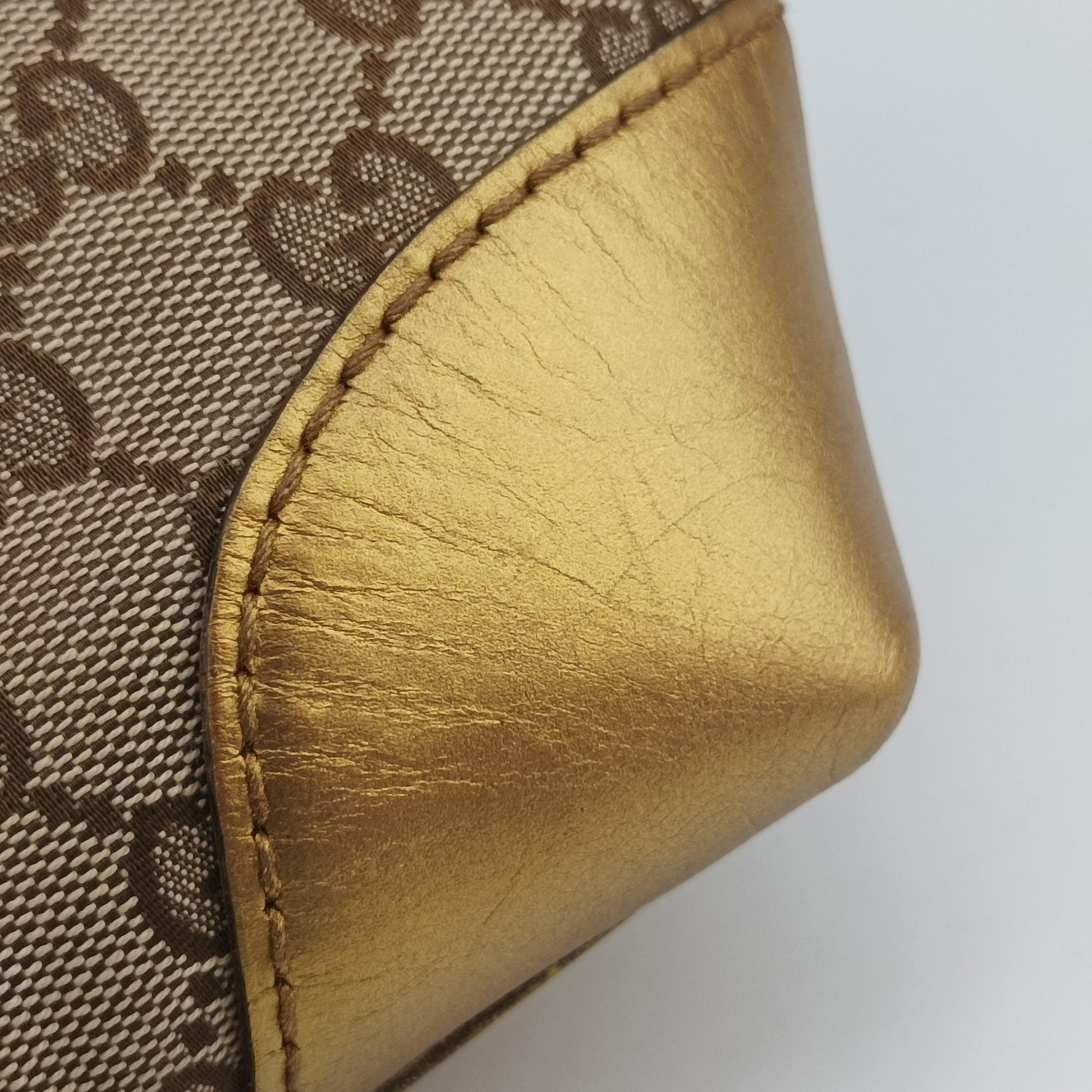 Lovely Gold × Beige × Brown GG canvas×leather 257069 F9246895ラブリー ゴールド × ベージュ × ブラウン GG キャンバス×レザー 257069 F9246895
