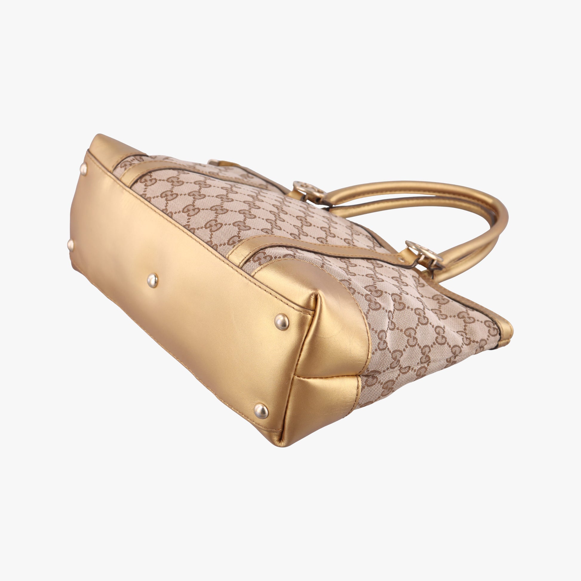 Lovely Gold × Beige × Brown GG canvas×leather 257069 F9246895ラブリー ゴールド × ベージュ × ブラウン GG キャンバス×レザー 257069 F9246895