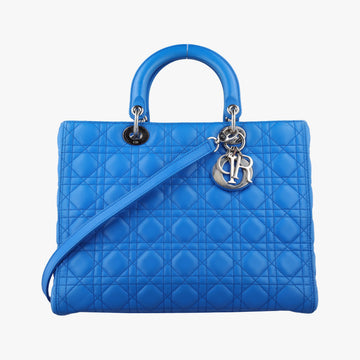 Lady Dior Blue lambskin 18-MA-0163レディディオール ブルー ラムスキン 18-MA-0163