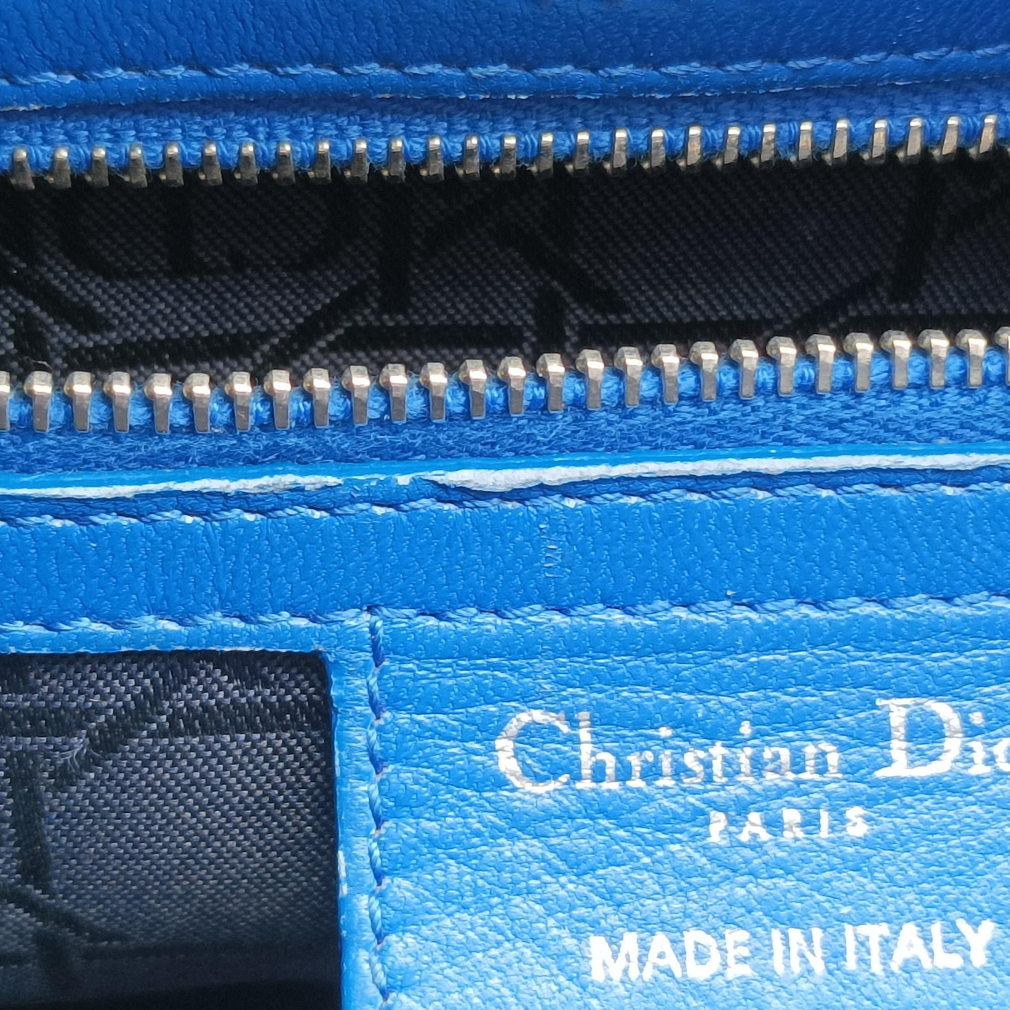 Lady Dior Blue lambskin 18-MA-0163レディディオール ブルー ラムスキン 18-MA-0163