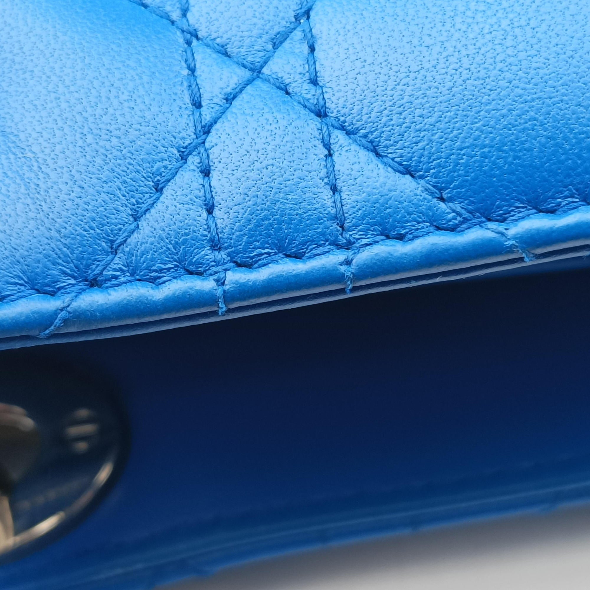 Lady Dior Blue lambskin 18-MA-0163レディディオール ブルー ラムスキン 18-MA-0163