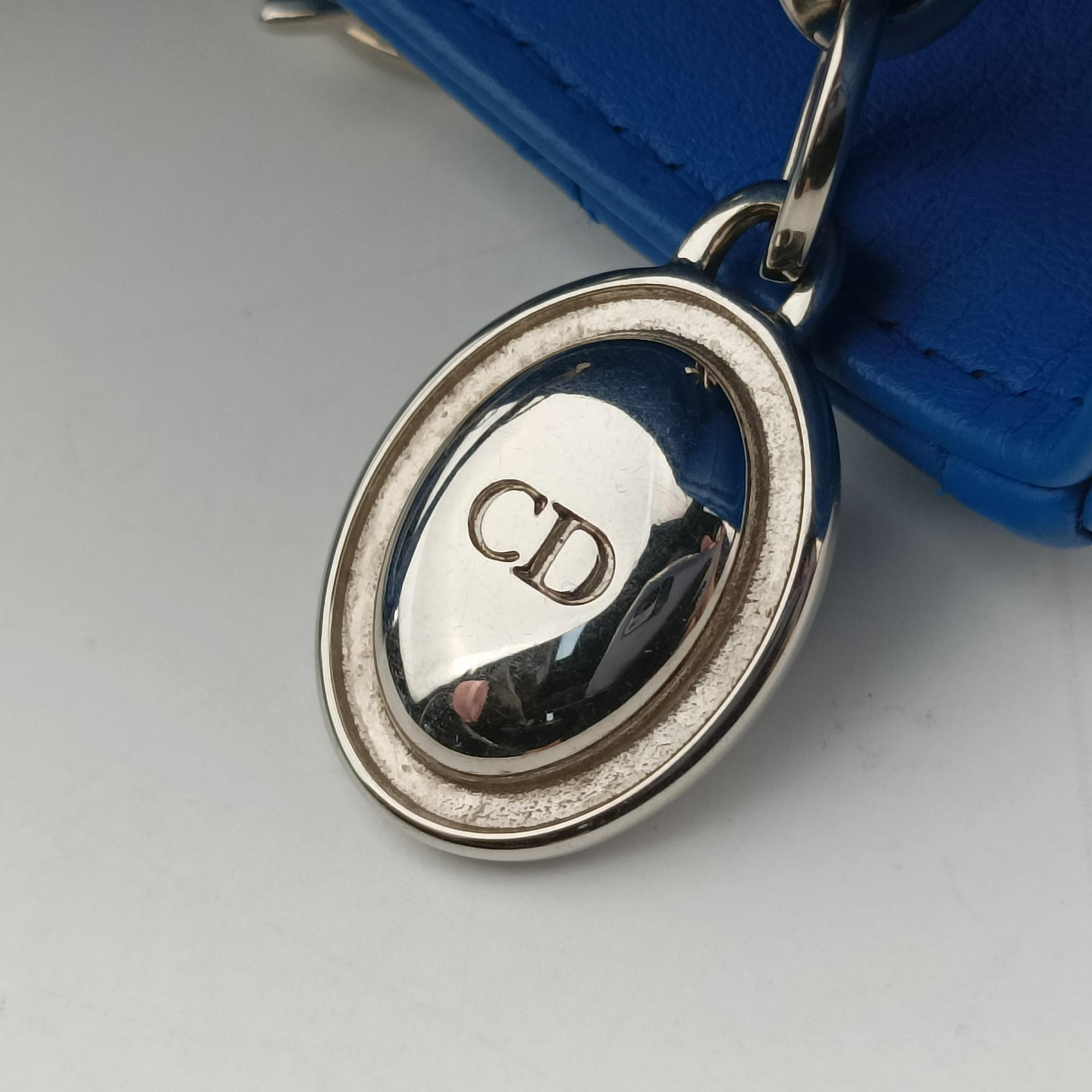 Lady Dior Blue lambskin 18-MA-0163レディディオール ブルー ラムスキン 18-MA-0163