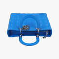 Lady Dior Blue lambskin 18-MA-0163レディディオール ブルー ラムスキン 18-MA-0163