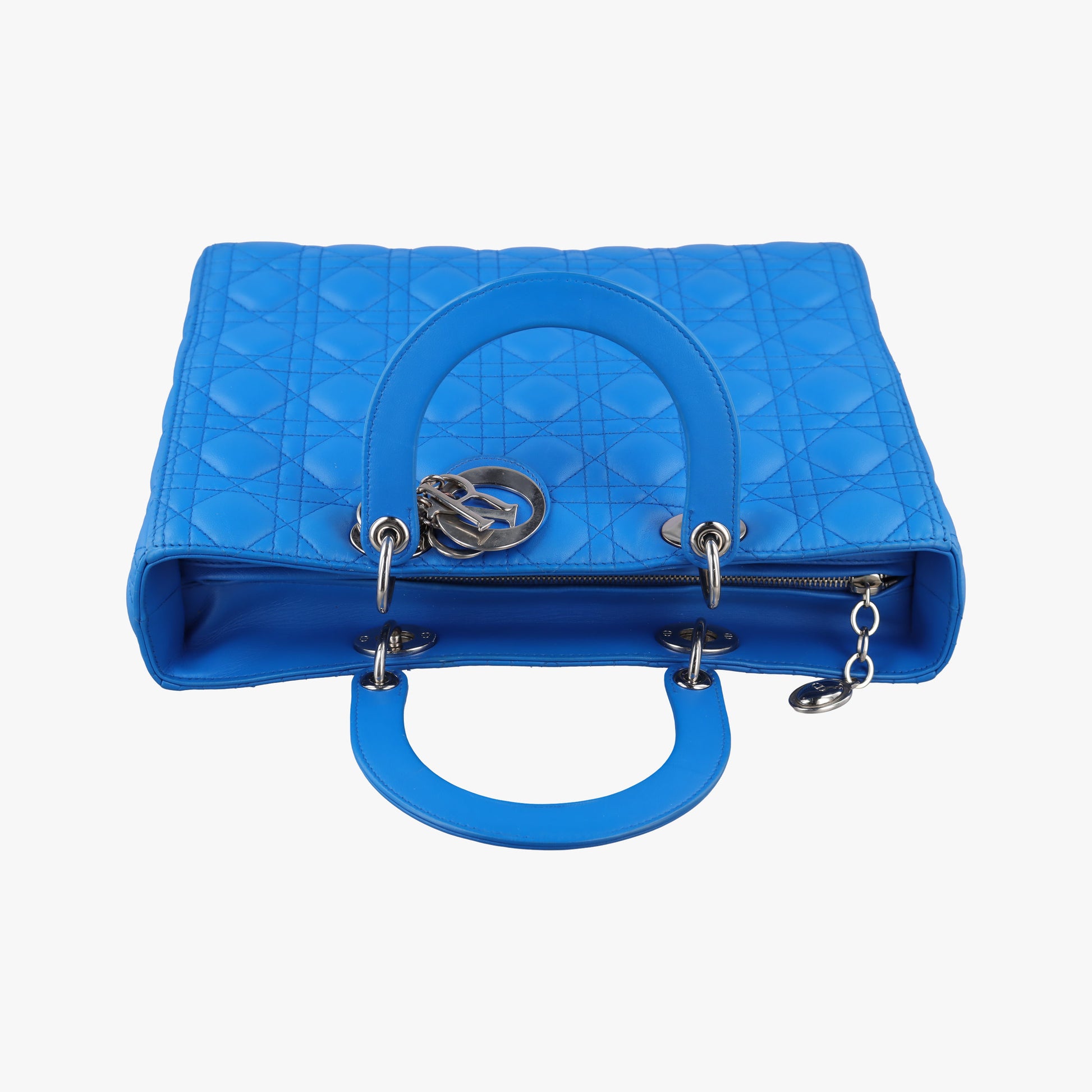 Lady Dior Blue lambskin 18-MA-0163レディディオール ブルー ラムスキン 18-MA-0163