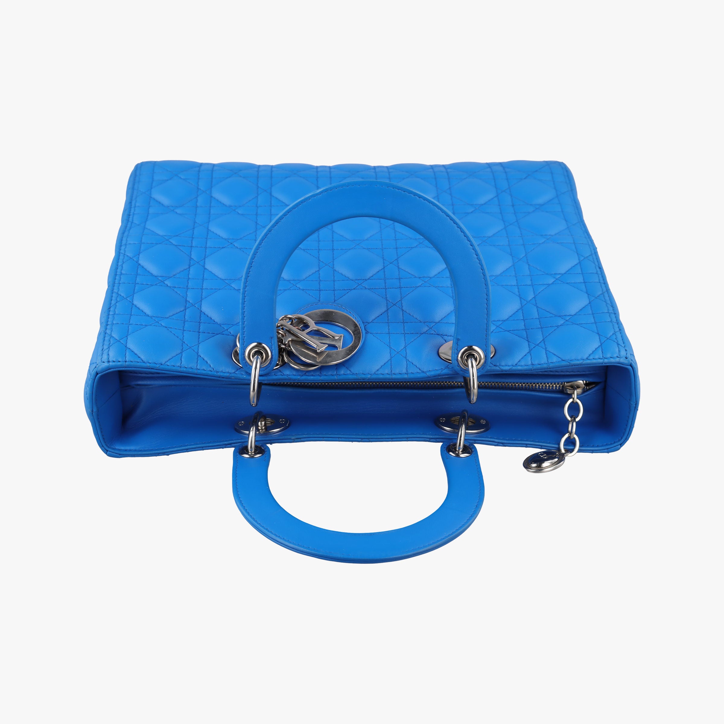 Lady Dior Blue lambskin 18-MA-0163レディディオール ブルー ラムスキン 18-MA-0163