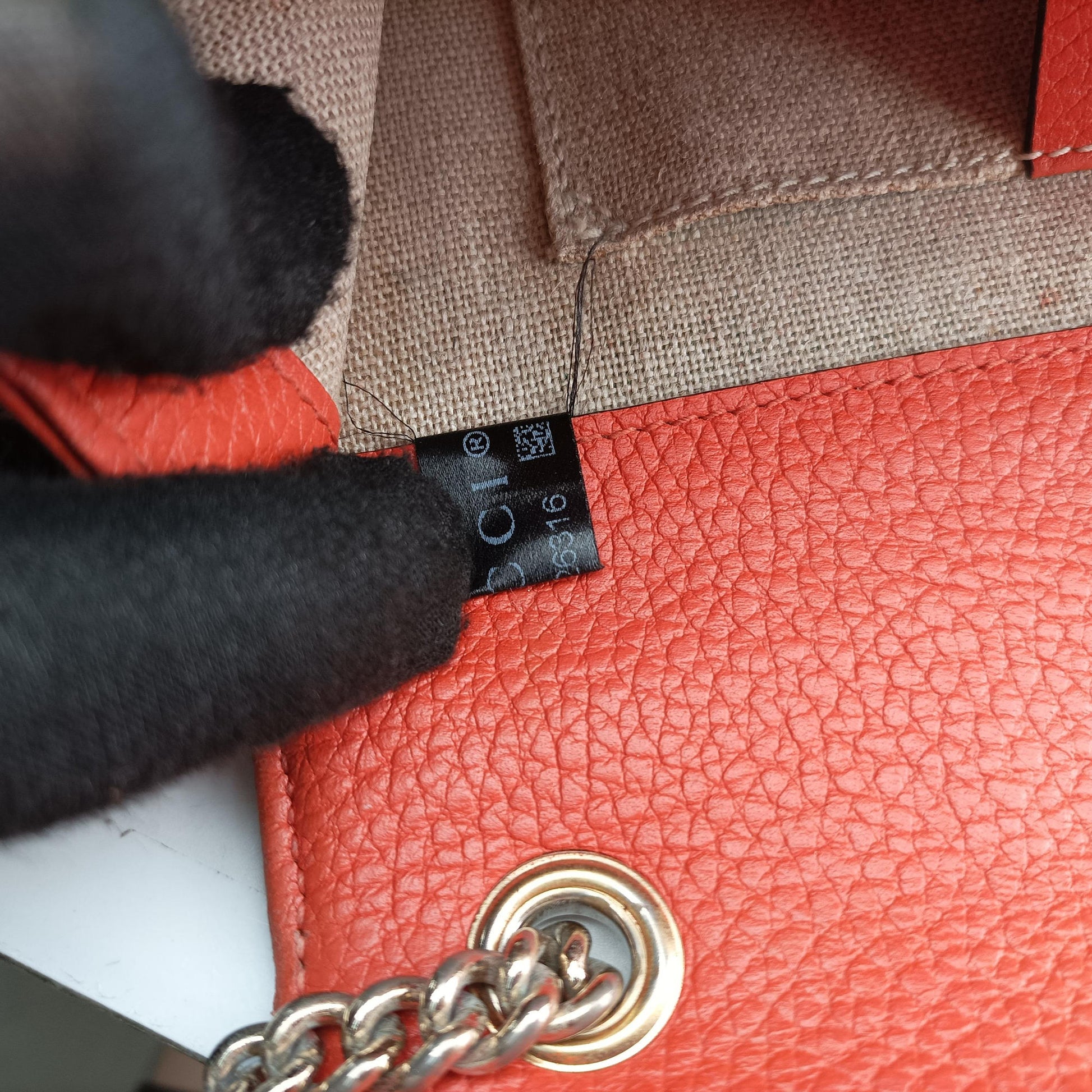 Interlocking G Orange Leather 510304 I025426316インターロッキングG オレンジ レザー 510304 I025426316