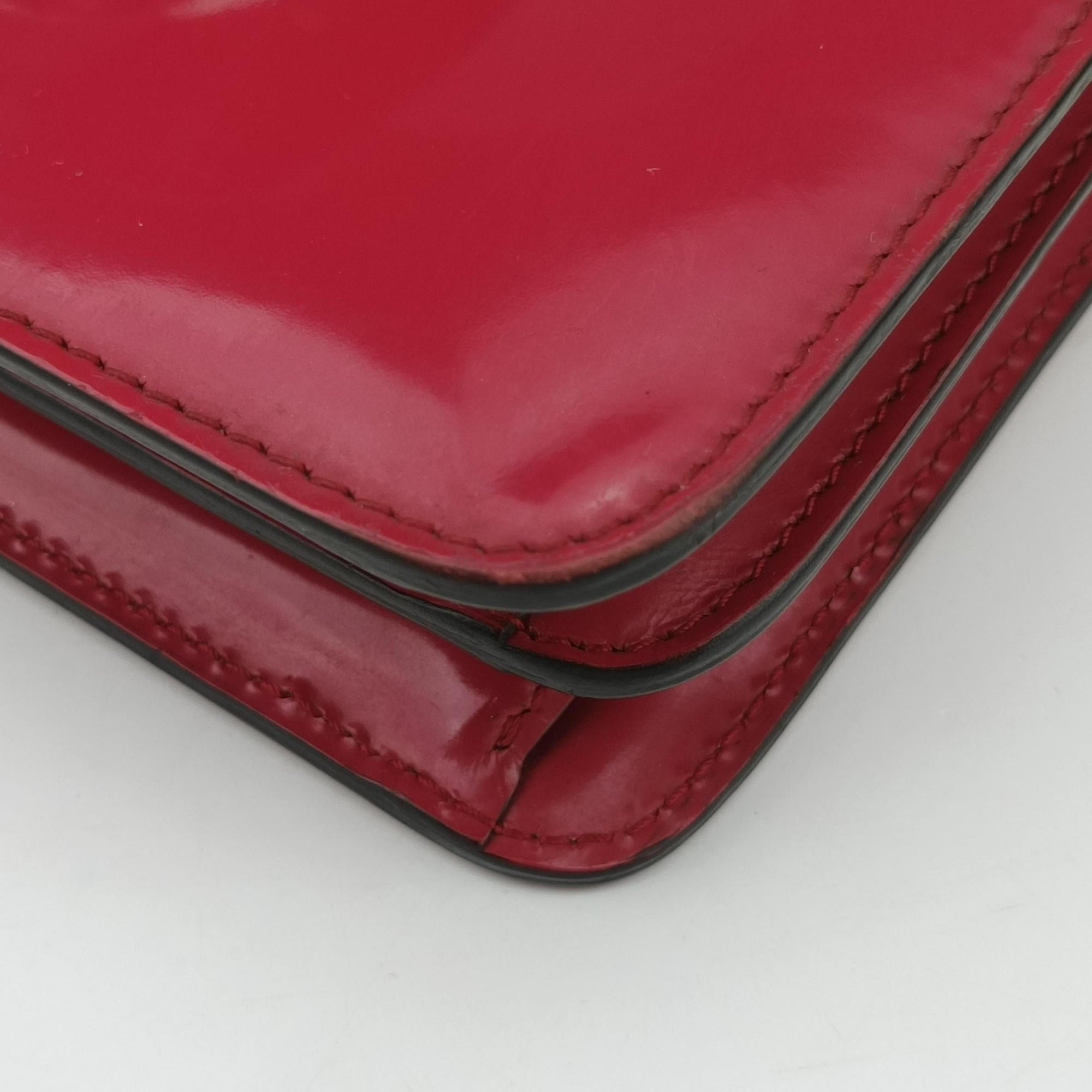 Interlocking G Red Patent Leather 387609 A018466107インターロッキングG レッド パテント 387609 A018466107