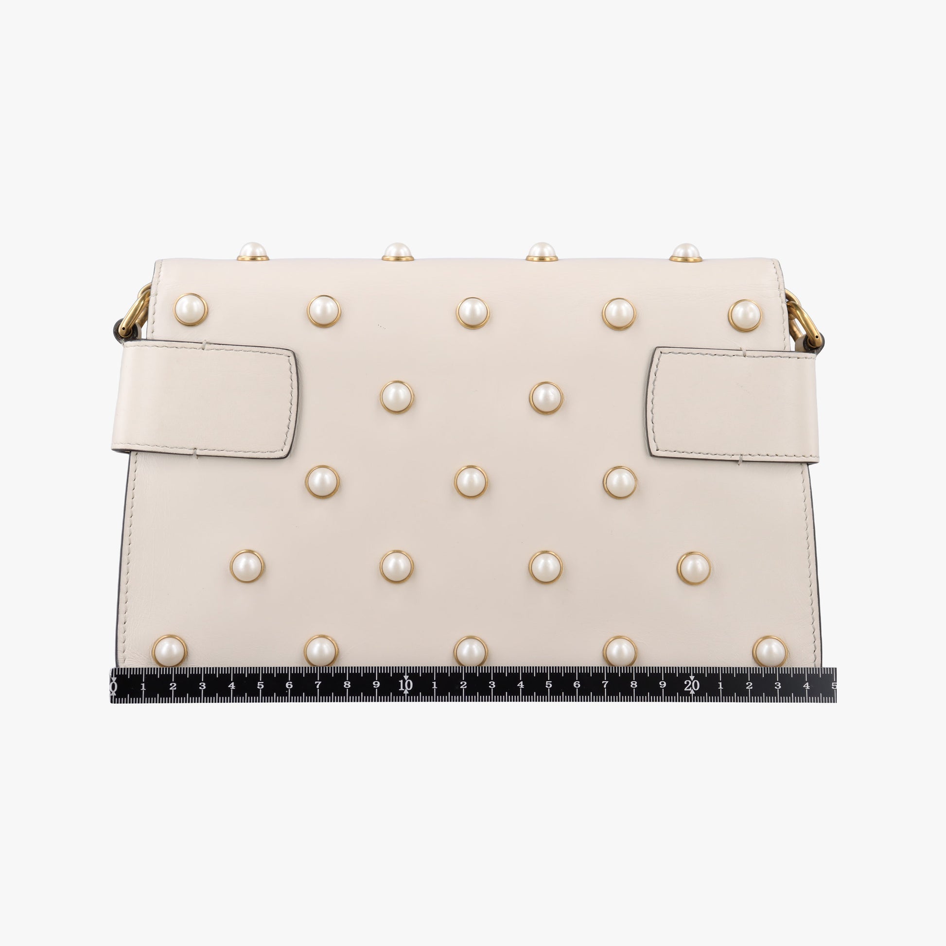 Broadway Pearl Bee White Leather 453778 I021993397ブロードウェイ パール ビー ホワイト レザー 453778 I021993397
